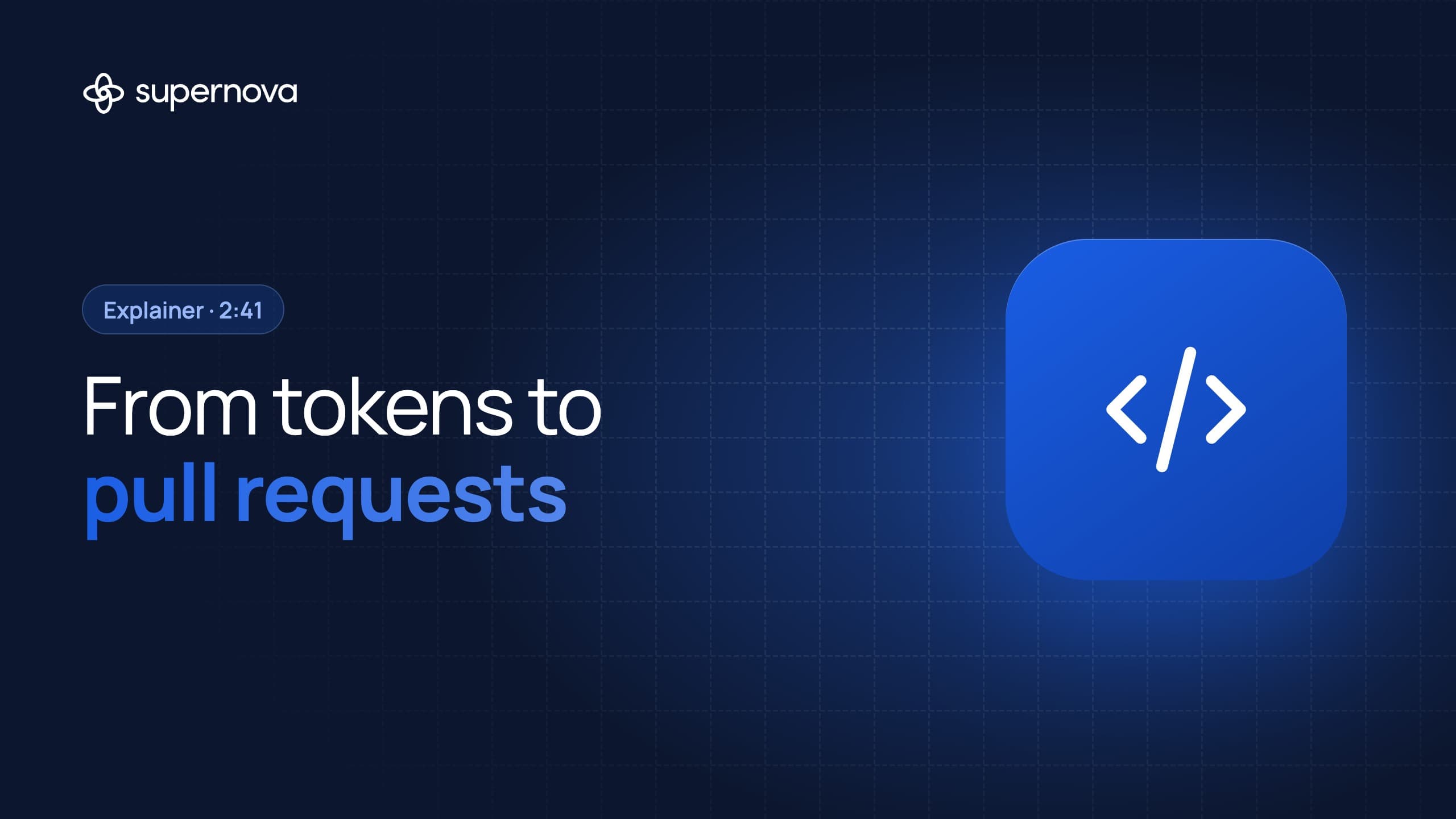 Supernova Code Automation: From Design Tokens to Pull Requests, Automatically