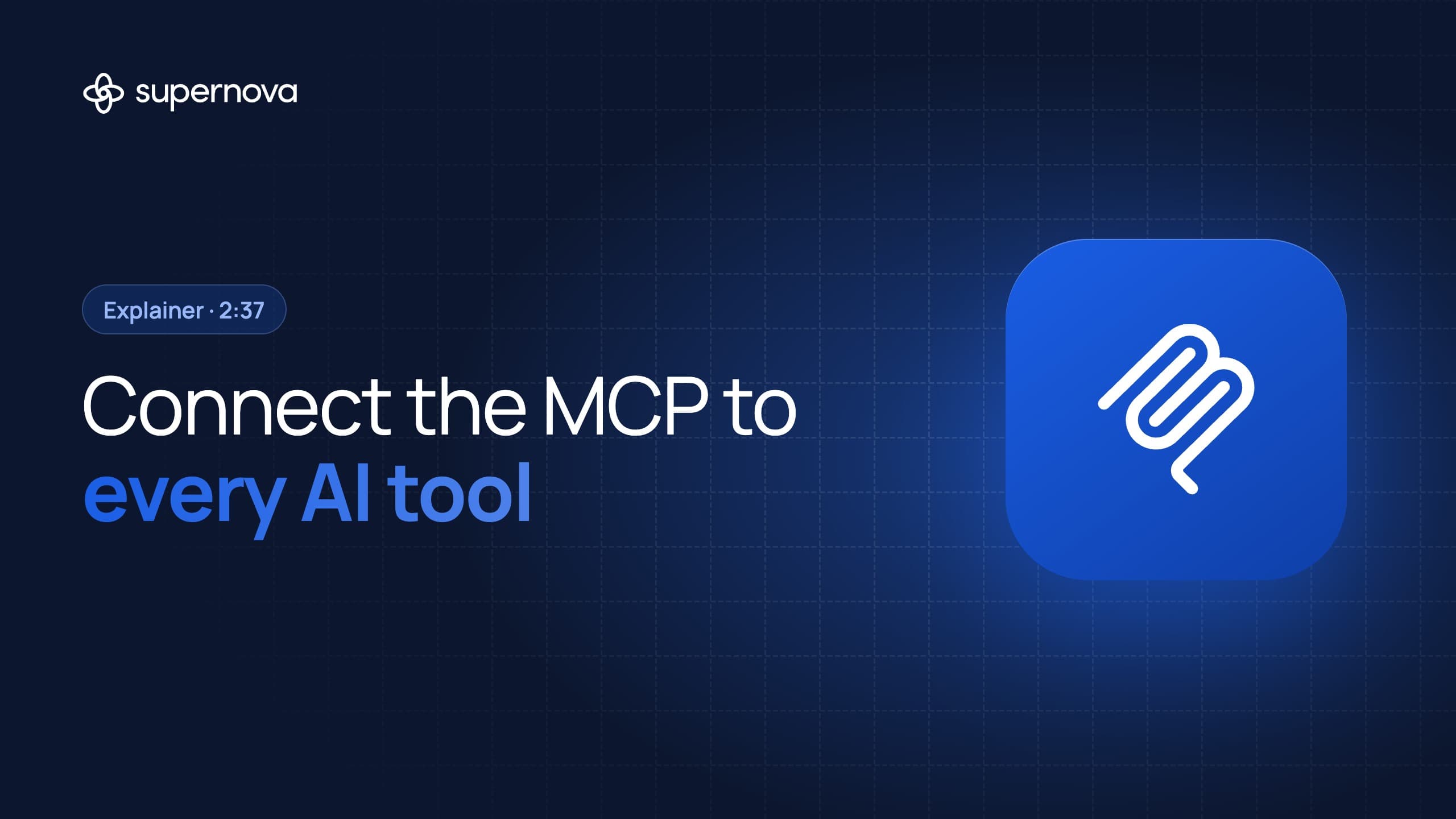 Supernova MCP Setup: From One URL to Cursor, Claude Code, Codex, Claude and ChatGPT