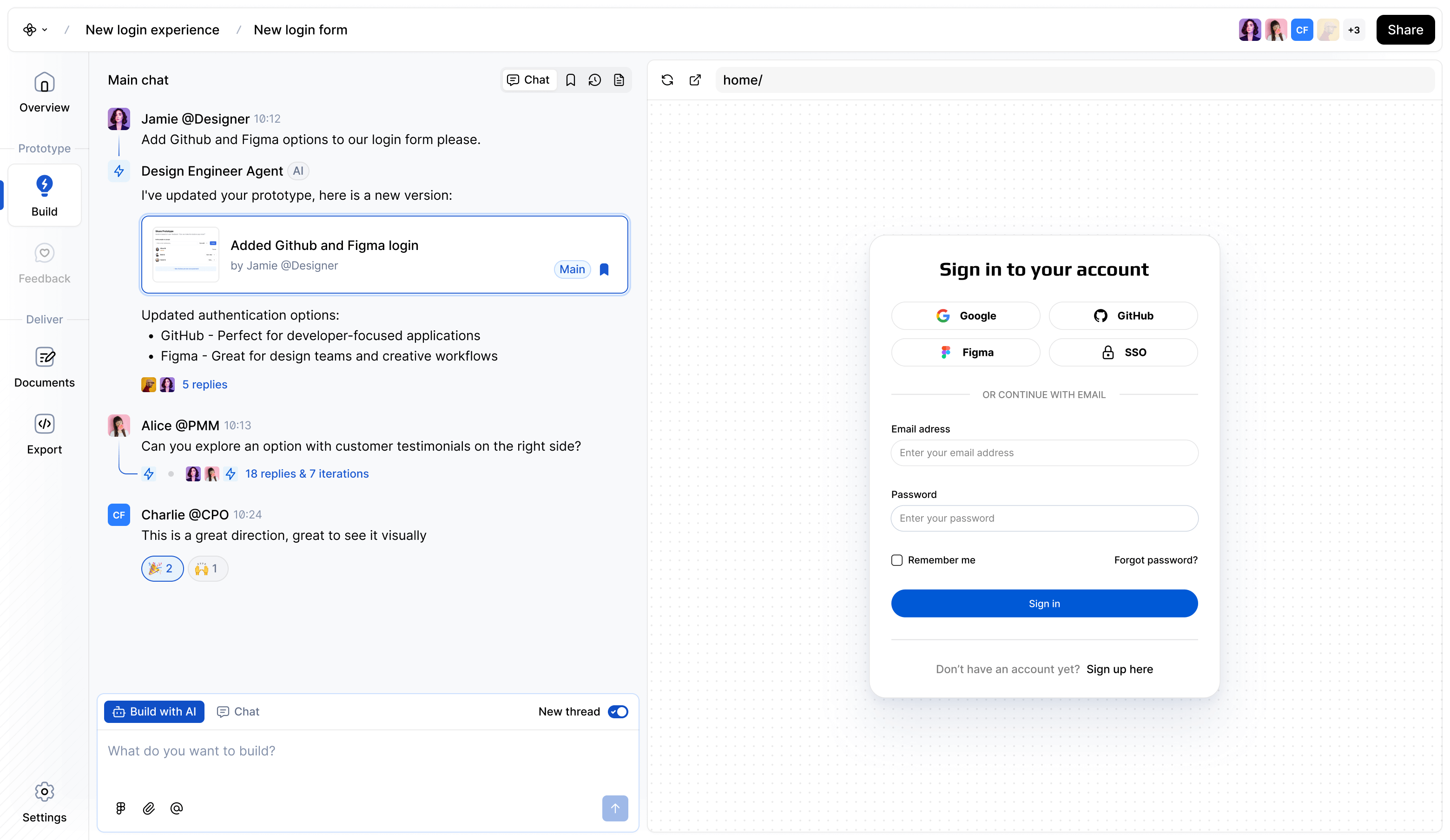 Collaborative AI Prototyping