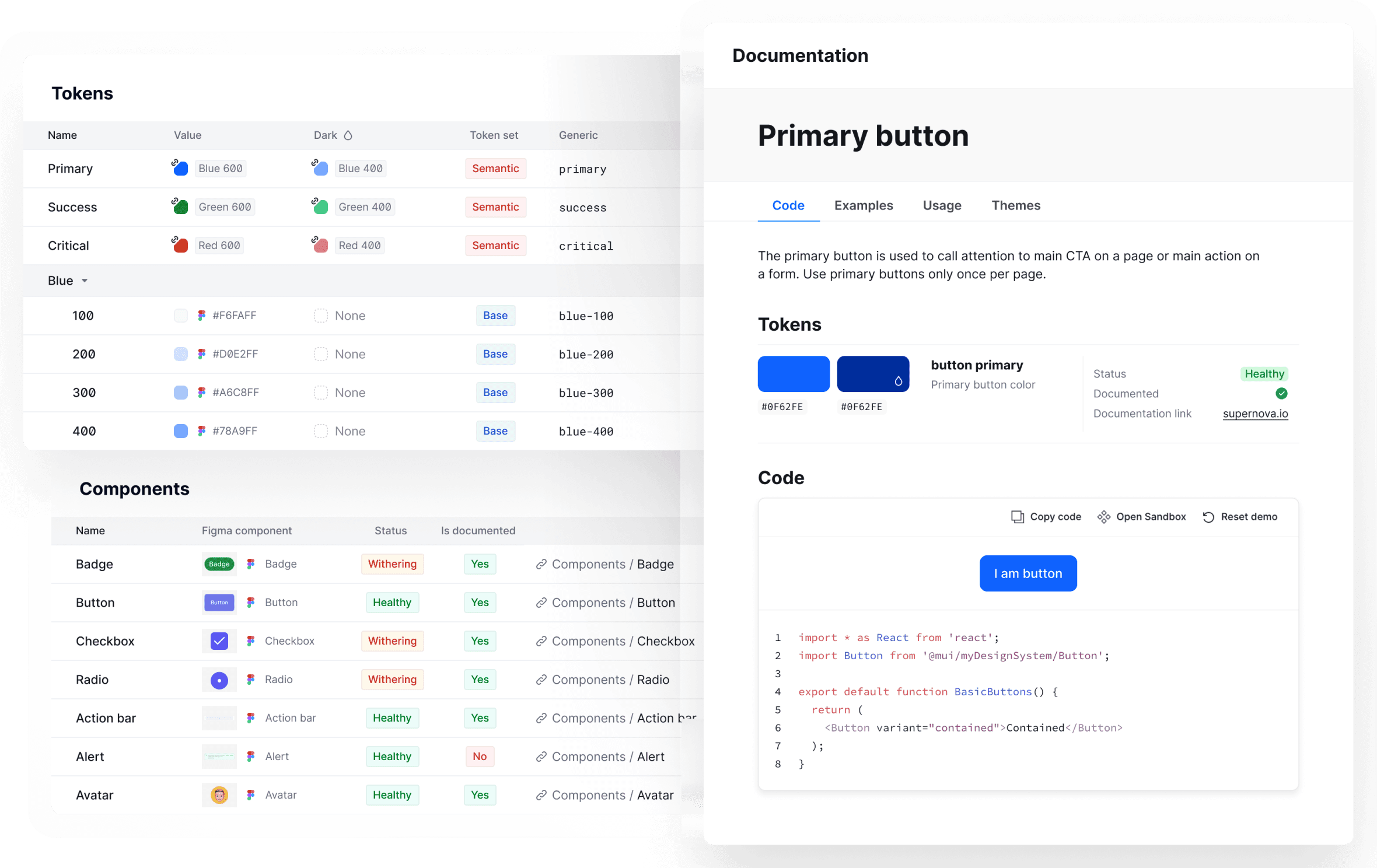 Design system management