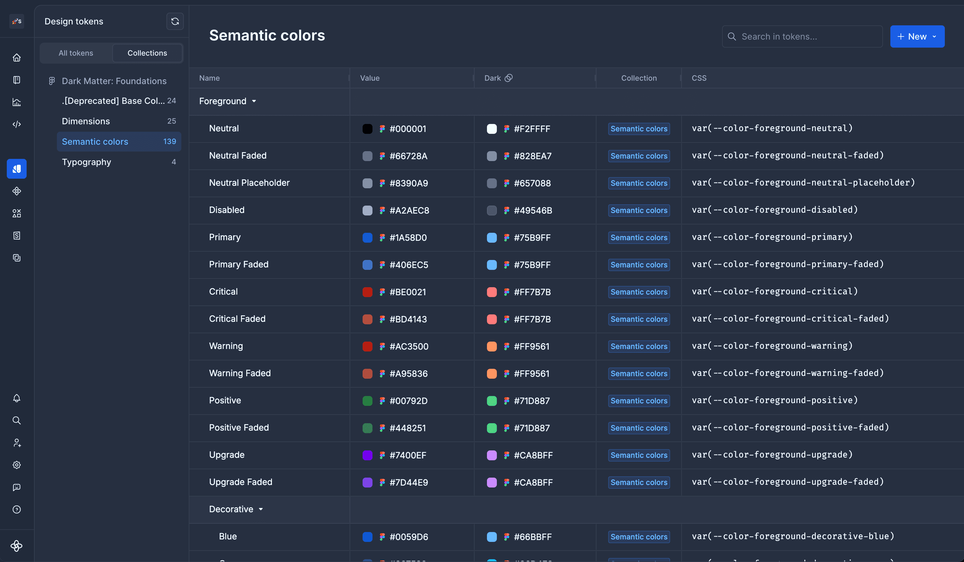 Design token manager